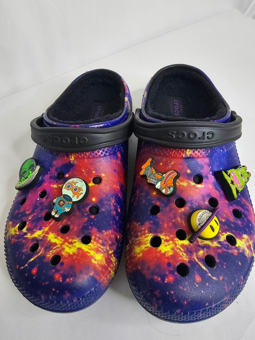 CROCS x Ron English WHIN lined "Area 54" Galaxy Clogs